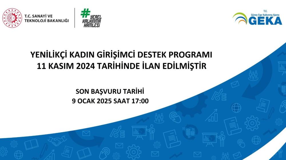 Yenilikçi Kadın Girişimci Destek Programı İlanı
