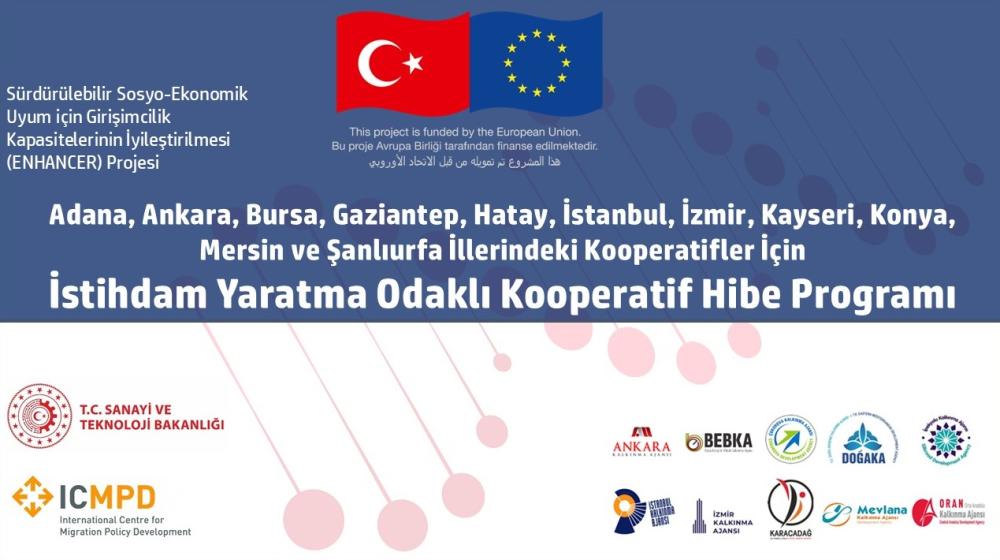 ENHANCER Projesi Kapsamında İstihdam Yaratma Odaklı Kooperatif Hibe Programı Başvuruları Başladı