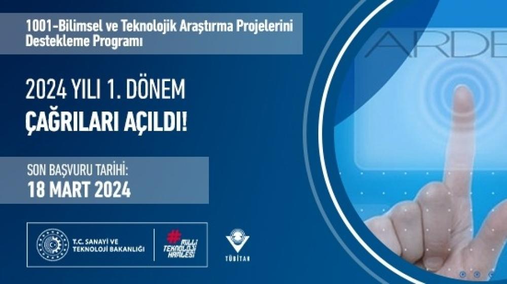 ARDEB 1001 Programının 2024 Yılı 1. Dönem Başvuruları Açıldı