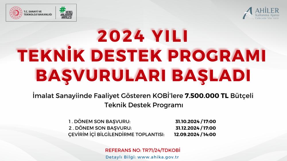 Ahiler Kalkınma Ajansı'ndan İmalat Sanayii İçin Teknik Destek Programı